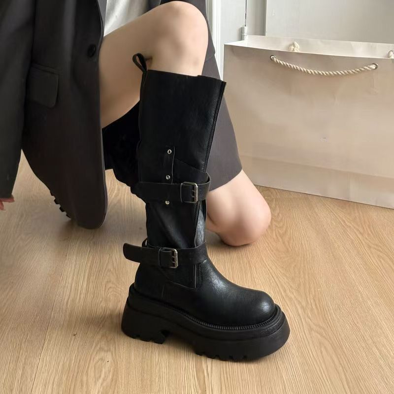 Vintage Fashion Female - 2026 New Vintage Thick Bottom Woman