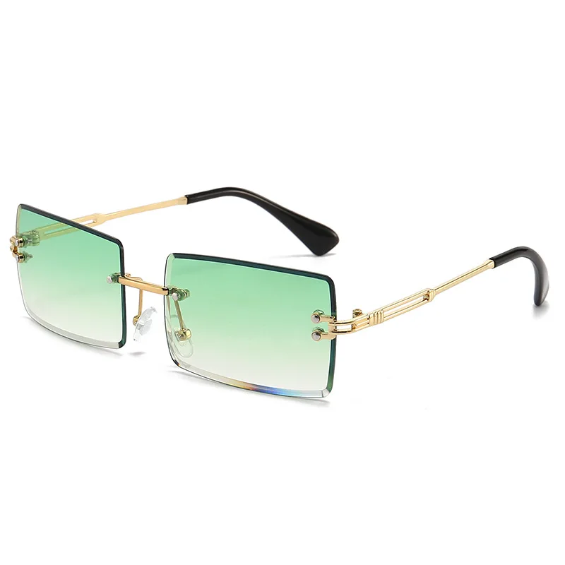 Vintage Fashion Designers - New Metal Cutting Sunglasses Vintage Square