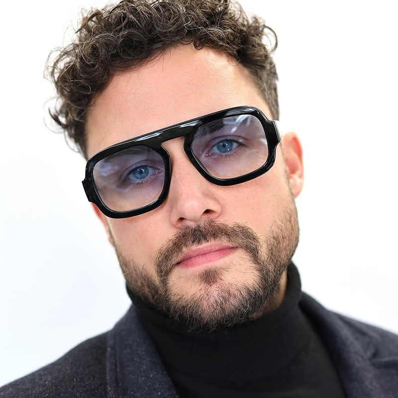 Vintage Fashion Female - Vintage Big Frame Square Sunglasses Women