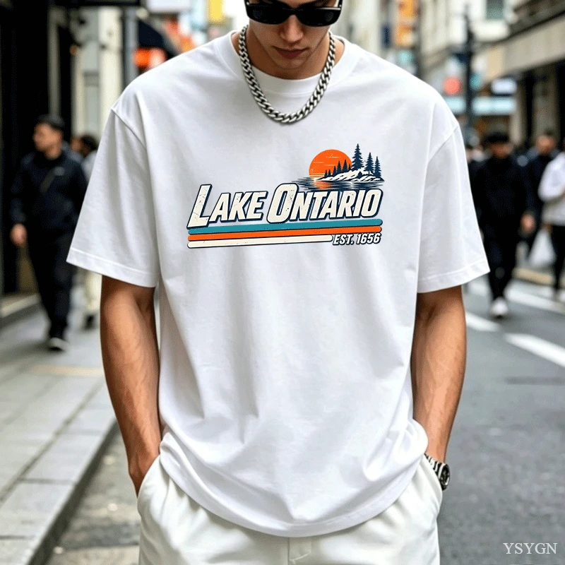 Vintage Fashion Canada - Lake Ontario Great Lakes Shirt Vintage