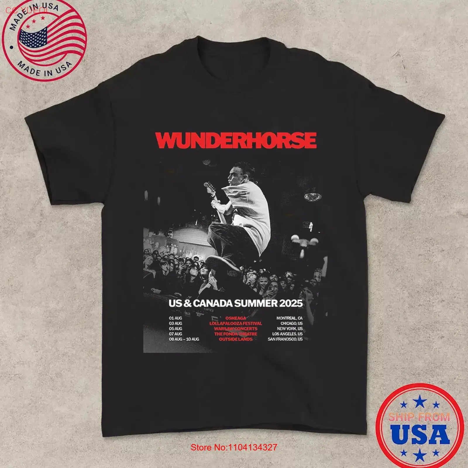 Vintage Fashion Canada - Wunderhorse 2025 Tour SUMMER US CANADA