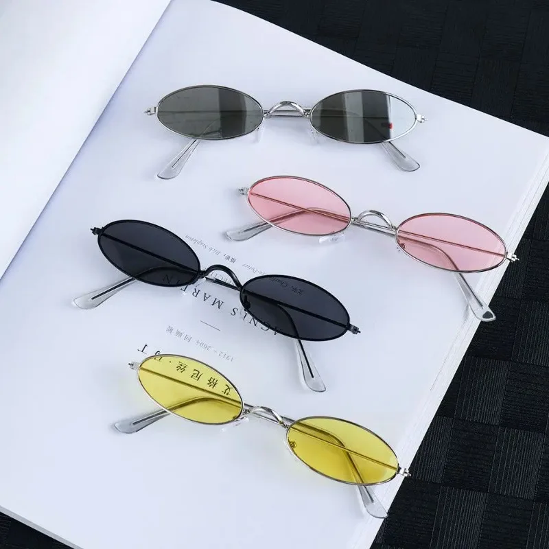 Vintage Fashion Female - Retro Small Frame Oval Sunglasses Vintage