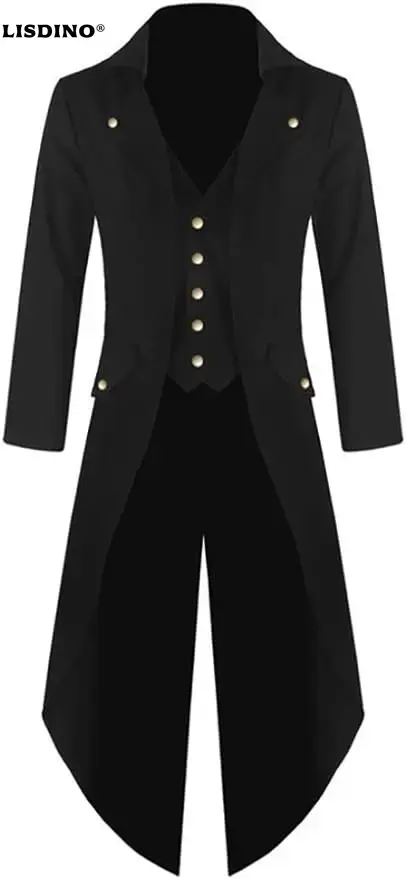 Mens Steampunk Gothic Jacket V - Vintage Trench Coat recension och pris
