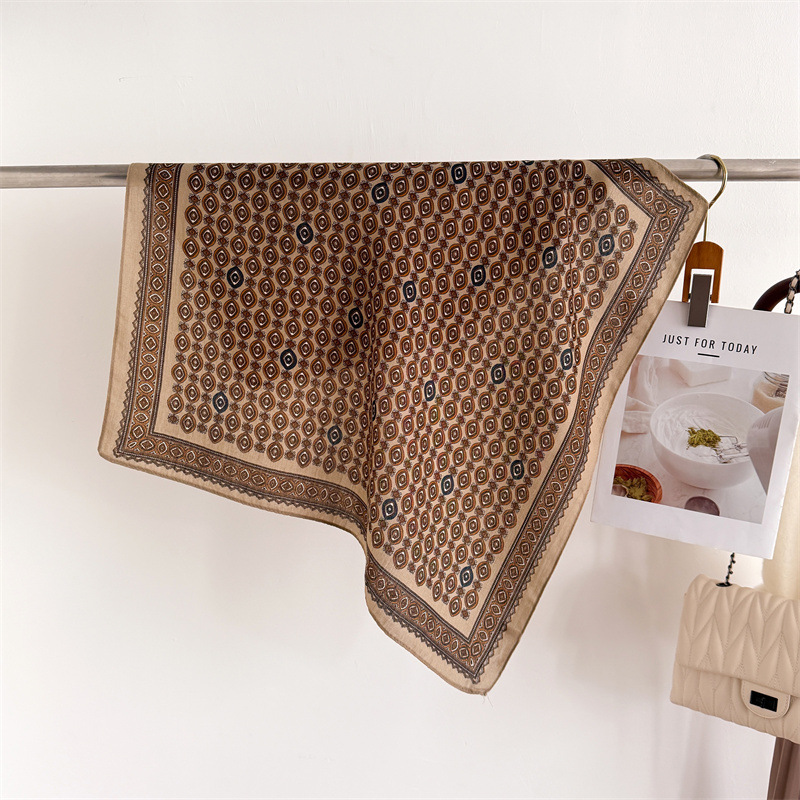 Vintage Print Square Scarf For - Vintage Fashion Hijab recension och pris