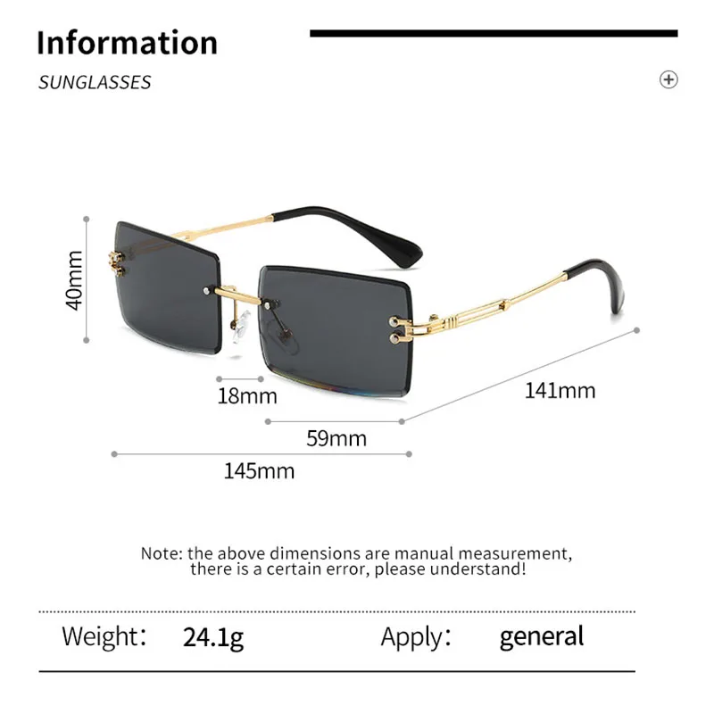 New Metal Cutting Sunglasses V - Vintage Fashion Designers recension och pris