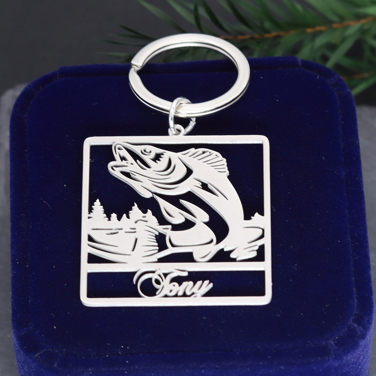 Custom Name Fish Keychain Pers - Vintage Fashion Names recension och pris