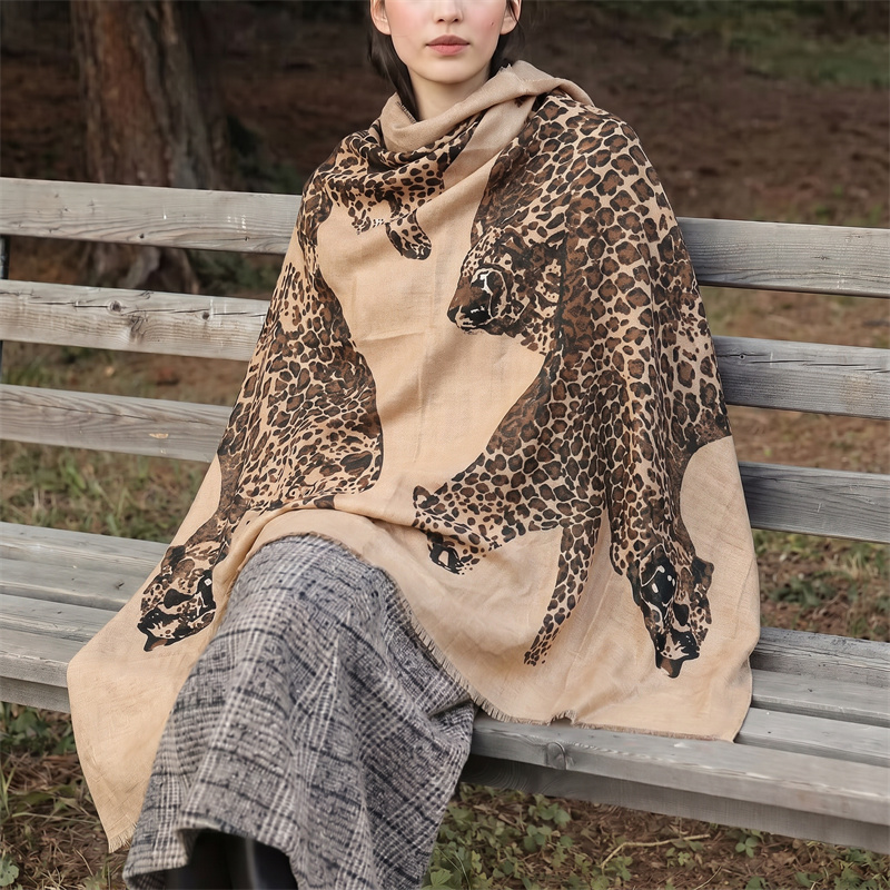 Vintage Leopard Print Hijab an - Vintage Fashion Hijab recension och pris