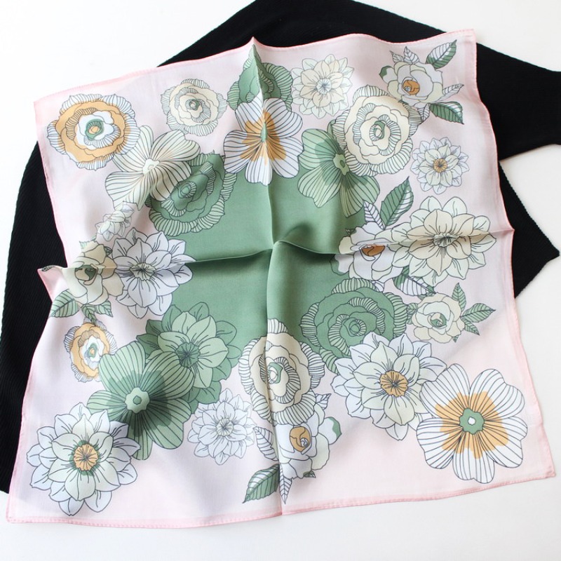 New 53cm 100% Mulberry Silk Sc - Vintage Fashion Hijab recension och pris