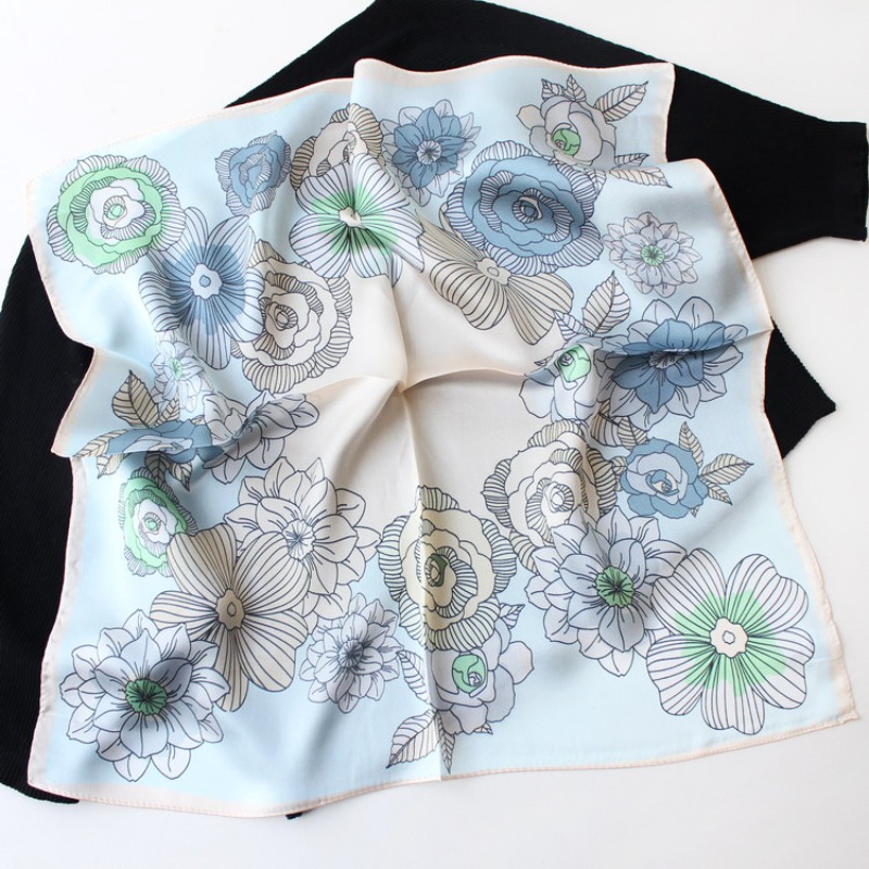 New 53cm 100% Mulberry Silk Sc - Vintage Fashion Hijab recension och pris