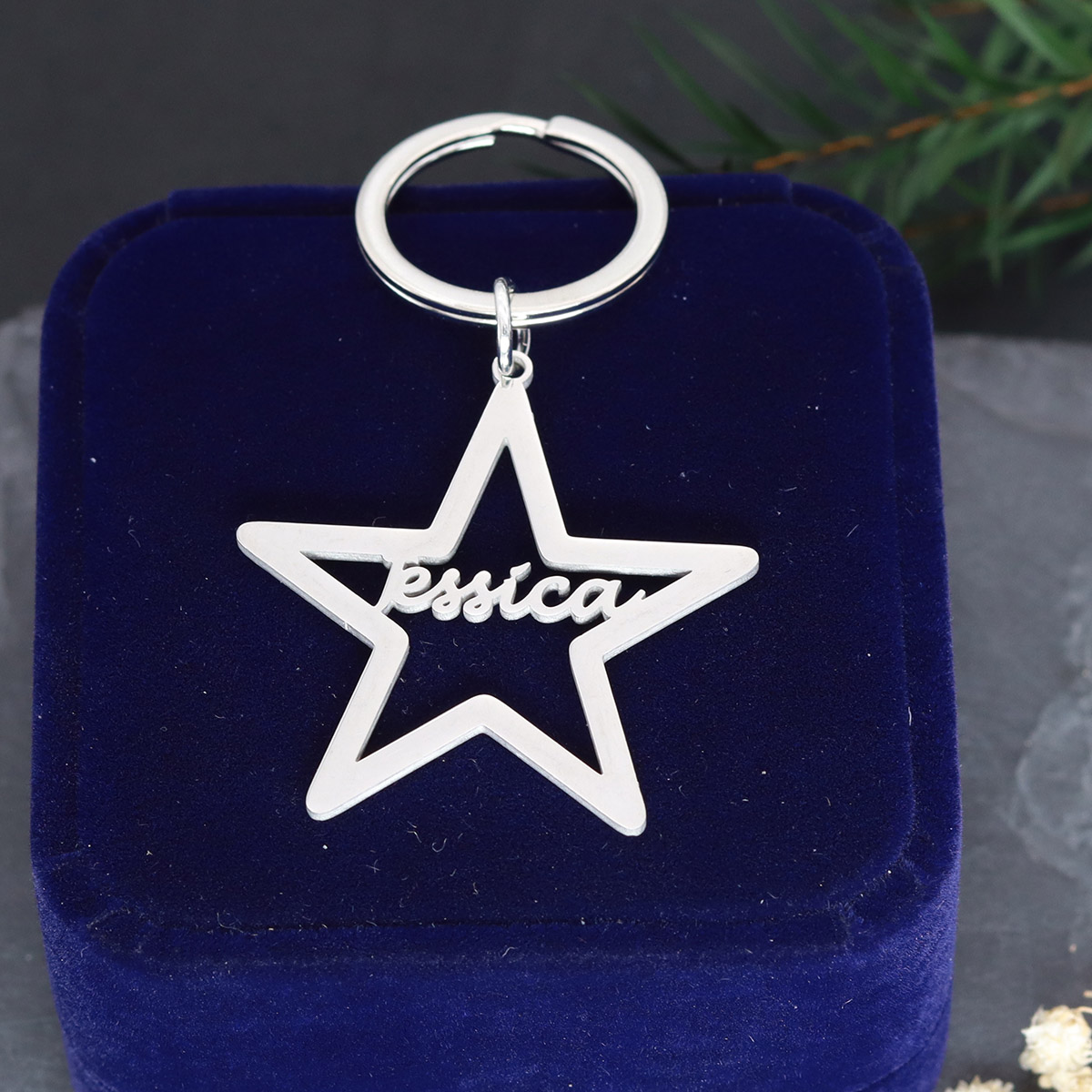 Custom Name Star Keychain Pers - Vintage Fashion Names recension och pris