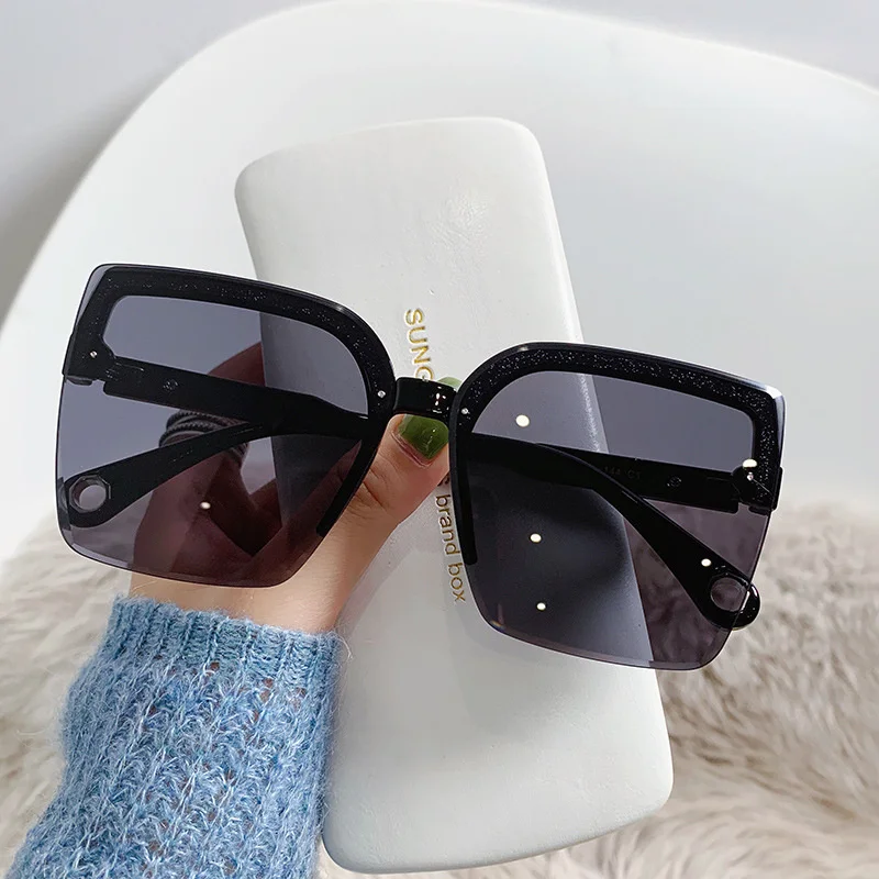 Oversized Sunglasses Man Woman - Vintage Fashion Female recension och pris