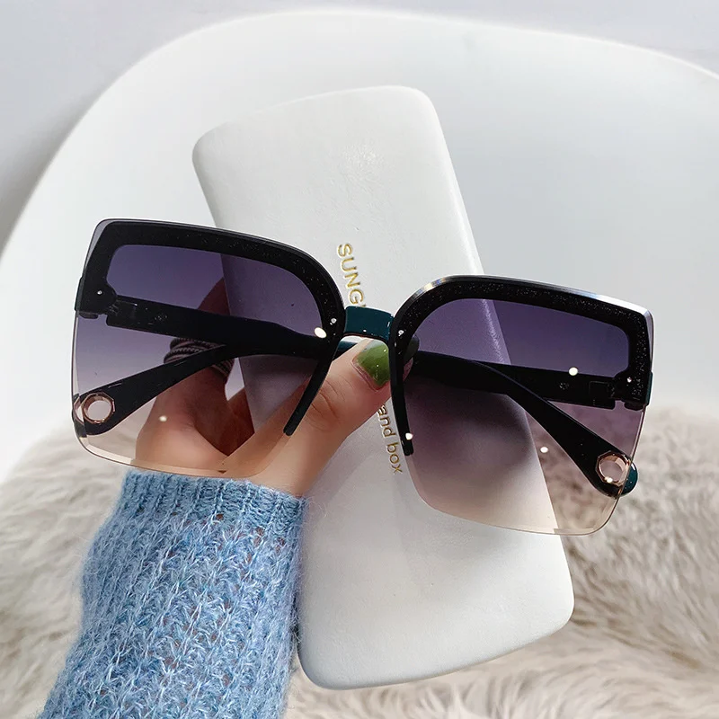 Oversized Sunglasses Man Woman - Vintage Fashion Female recension och pris