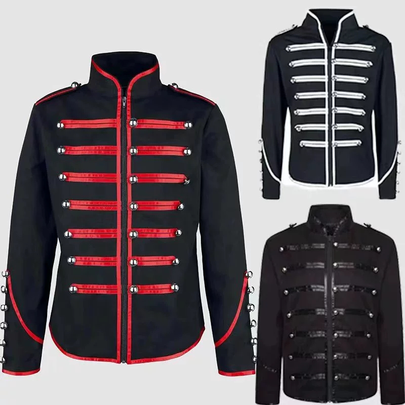 Men's Steampunk Rockstar Jacke - Vintage Trench Coat recension och pris