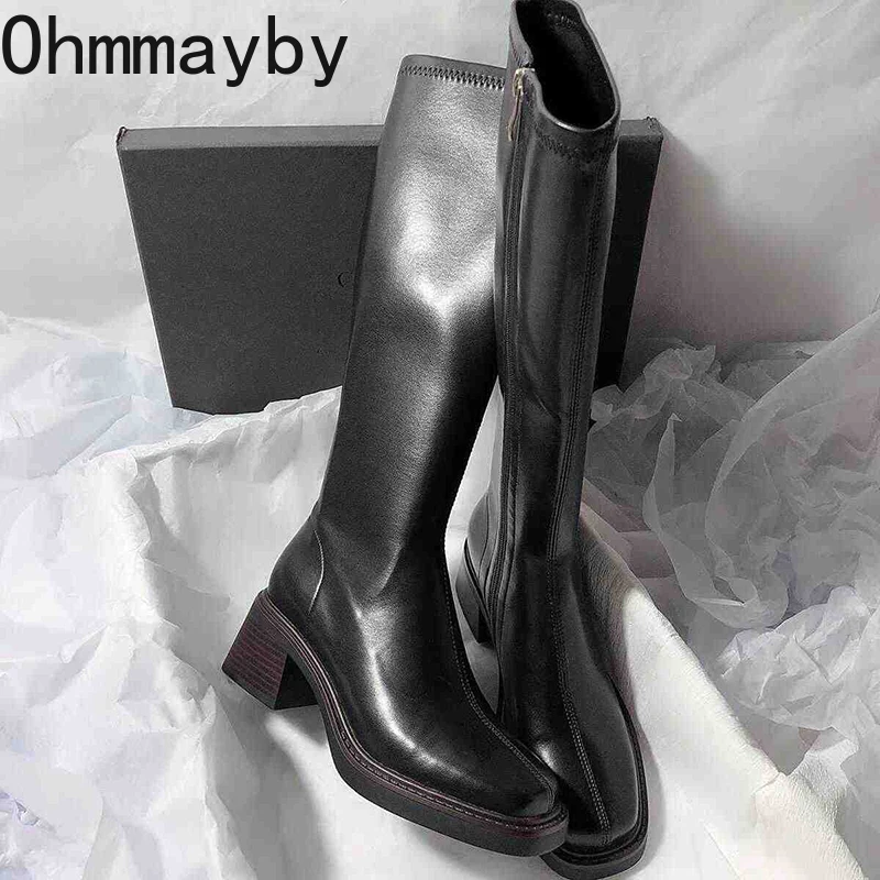 Vintage Thick Heel Women Knee  - Vintage Fashion Designers recension och pris