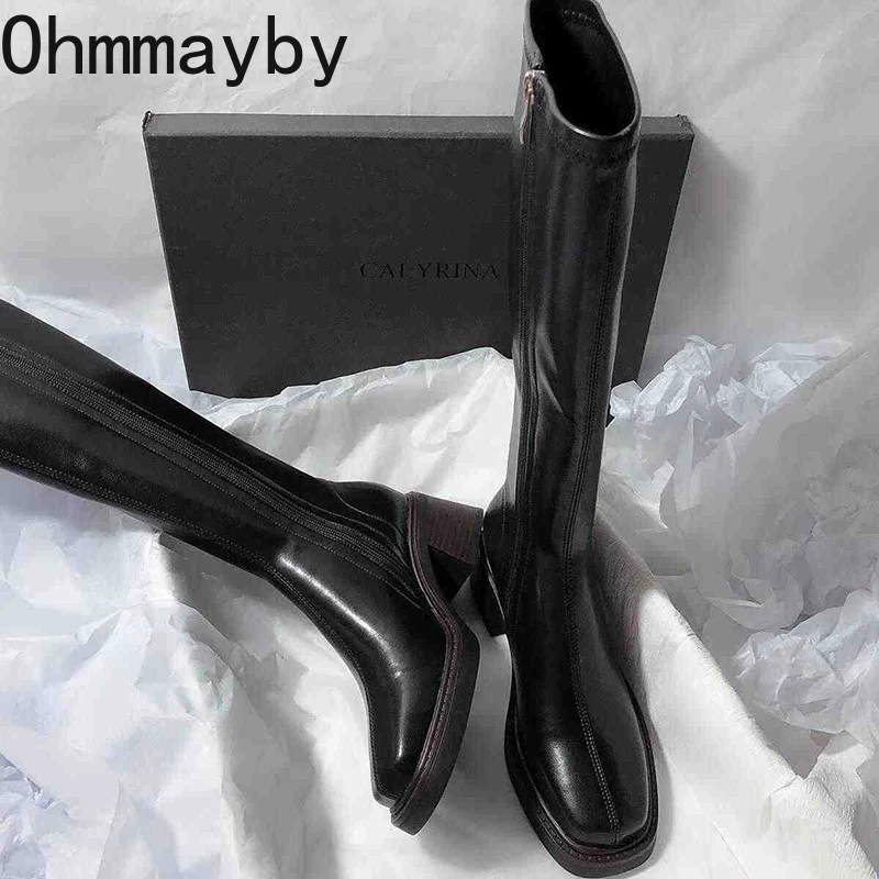 Vintage Thick Heel Women Knee  - Vintage Fashion Designers recension och pris