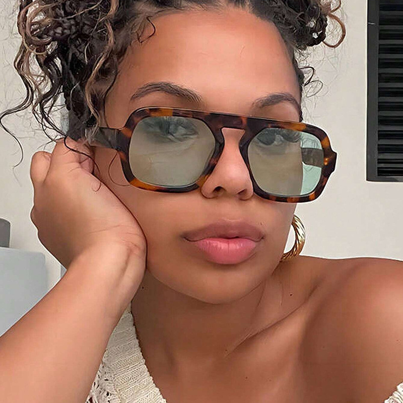 Vintage Big Frame Square Sungl - Vintage Fashion Female recension och pris