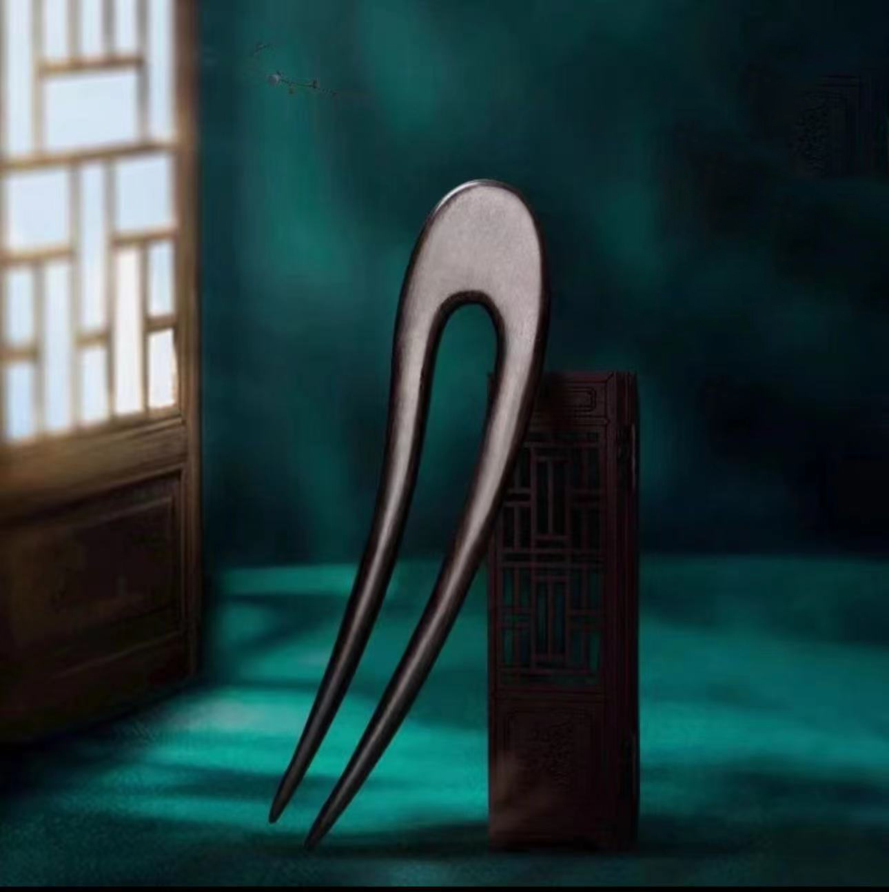 U-Shaped Wooden Hair Sticks Fo - Vintage Fashion In Chinese recension och pris