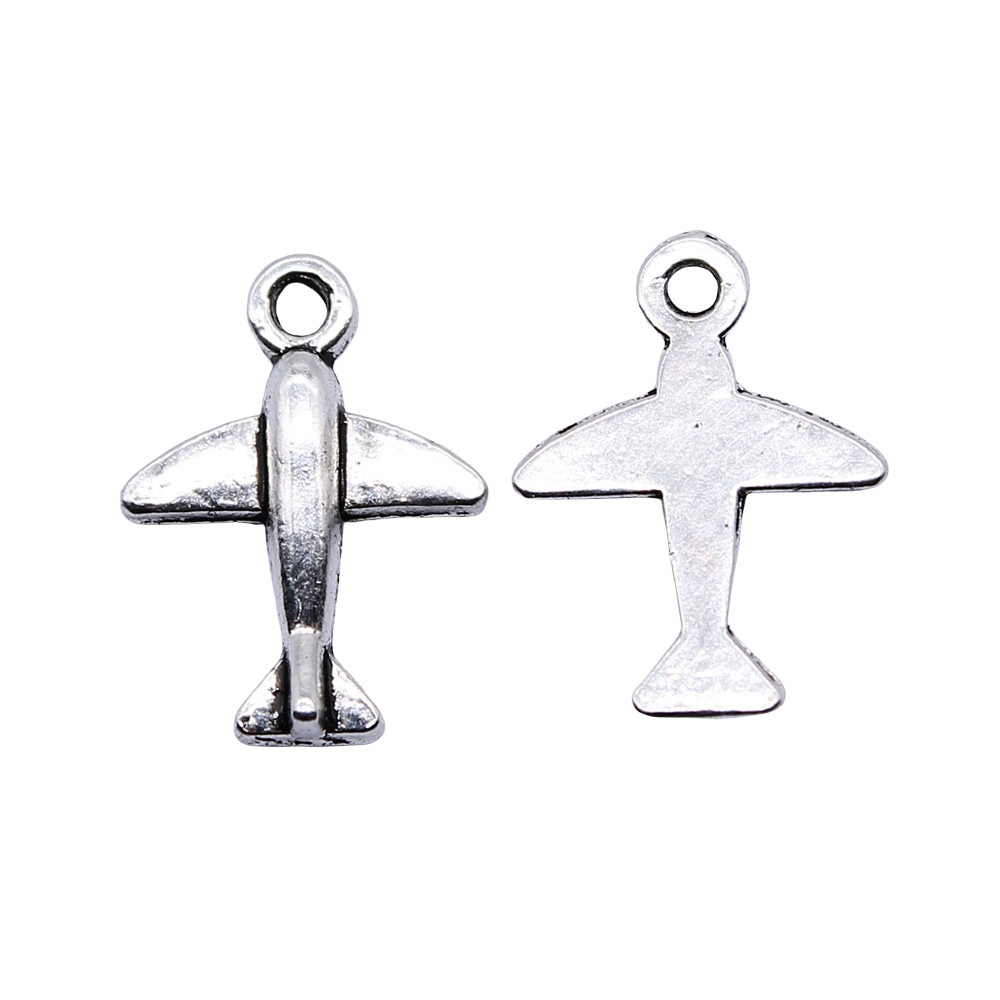 10pcs 11x15mm Antique Silver C - Vintage Fashion Blog recension och pris