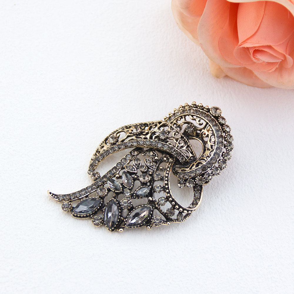 Vintage Gray Crystal Turkish B - Vintage Fashion Hijab recension och pris