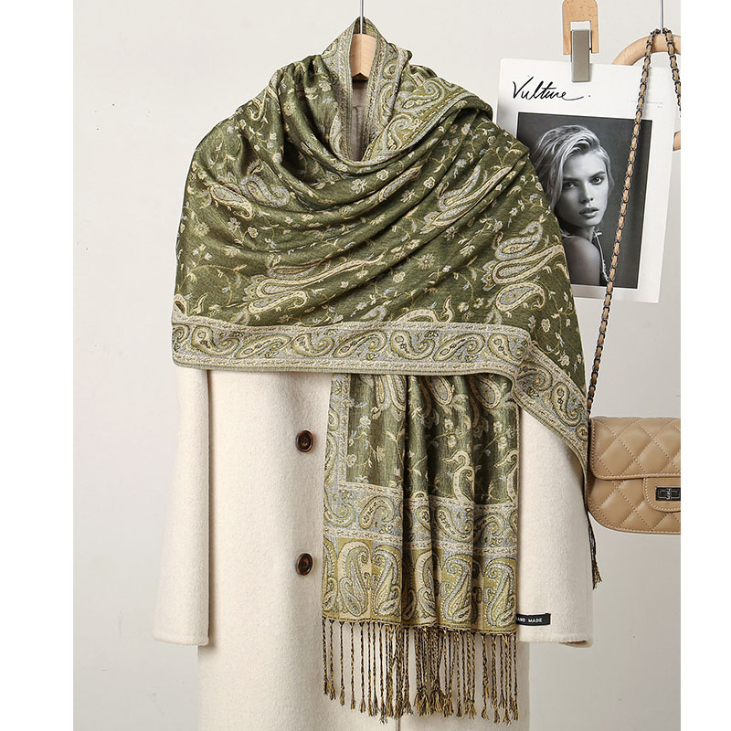 Bohemian Cashew Print Scarf Fo - Vintage Fashion Hijab recension och pris
