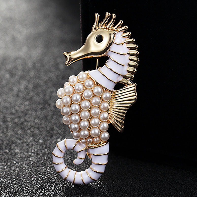 Sea Horse Brooches Wedding Bro - Vintage Fashion Hijab recension och pris