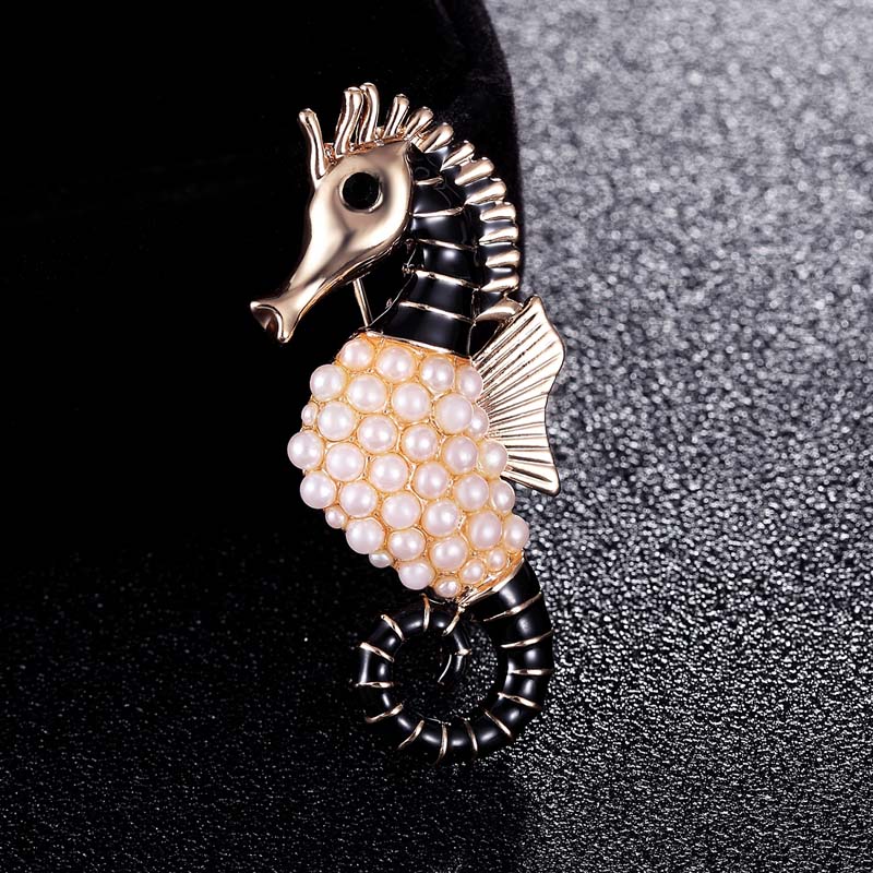 Sea Horse Brooches Wedding Bro - Vintage Fashion Hijab recension och pris