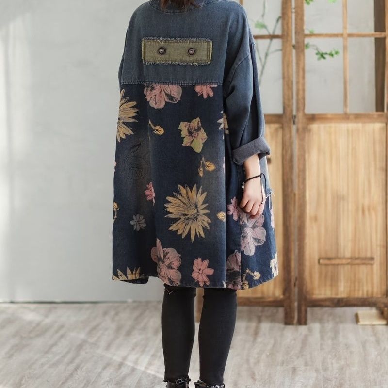 Medium And Long Denim Jacket W - Vintage Trench Coat recension och pris