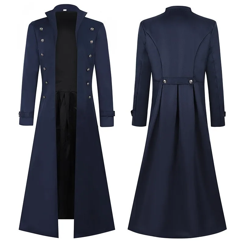 Medieval Men's Pirate Costume  - Vintage Trench Coat recension och pris
