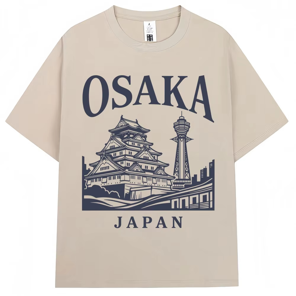 Japanese Style Osaka Print T-s - Vintage Fashion Osaka recension och pris