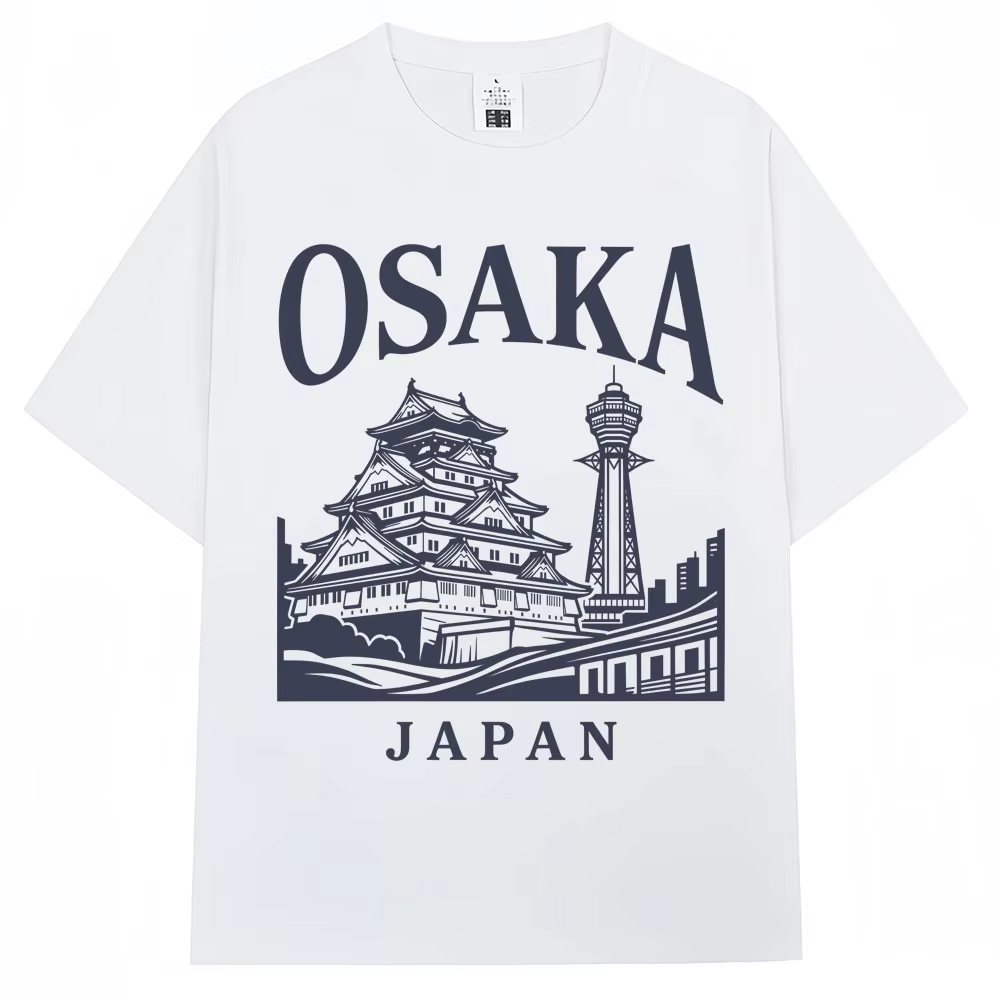 Japanese Style Osaka Print T-s - Vintage Fashion Osaka recension och pris