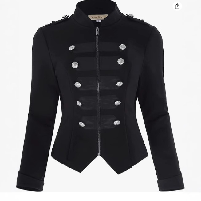 Women gothic punk jacket Slim  - Vintage Trench Coat recension och pris