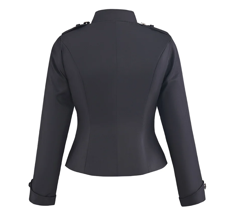 Women gothic punk jacket Slim  - Vintage Trench Coat recension och pris