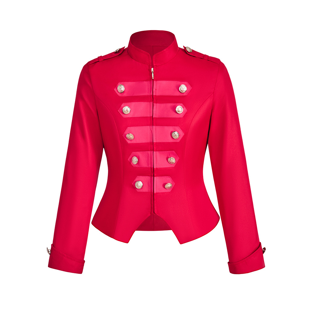 Women gothic punk jacket Slim  - Vintage Trench Coat recension och pris