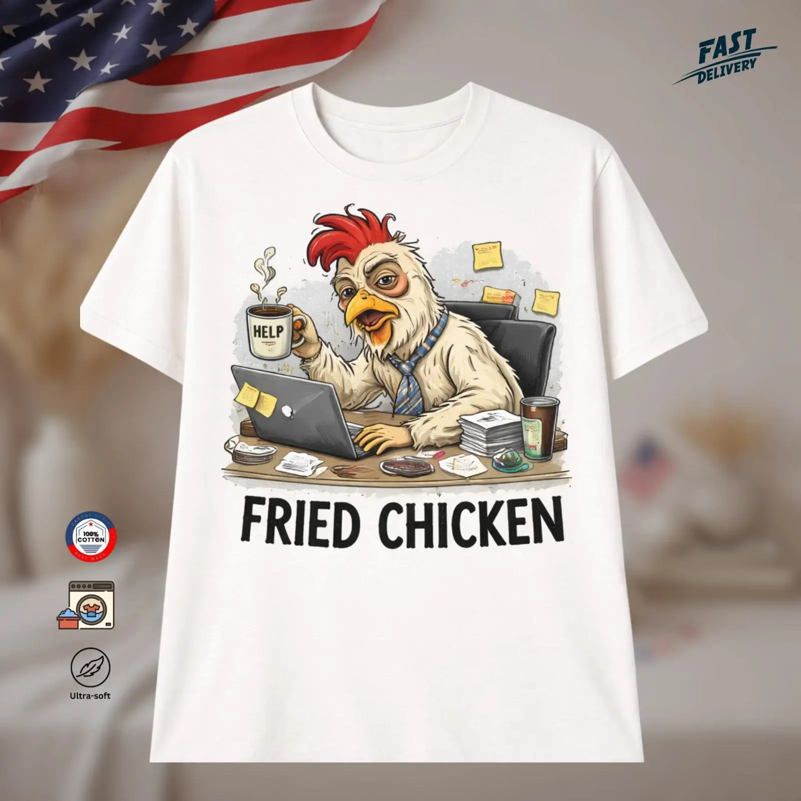Tired Fried Chicken Office Job - Vintage Fashion Jobs recension och pris