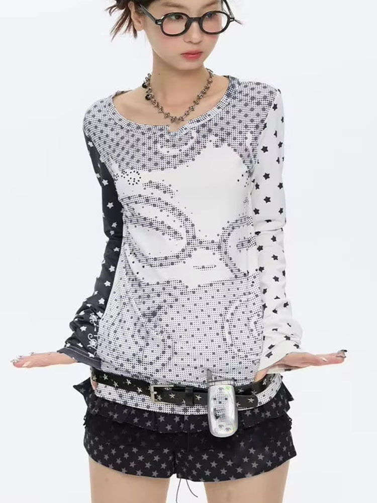 Y2k Aesthetic Long Sleeve T-sh - Vintage Y2K recension och pris