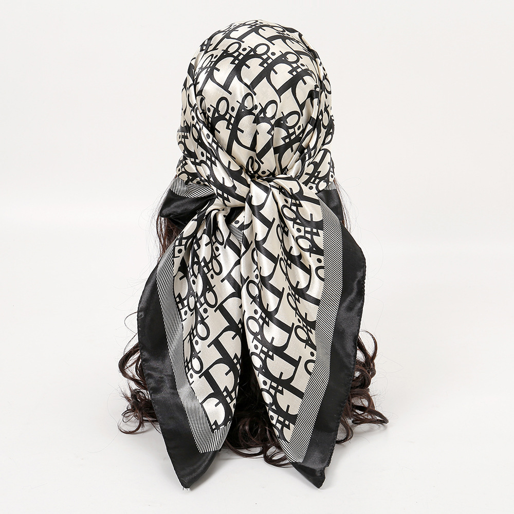 1 Pcs 90cm Ladies' Silk Scarf  - Vintage Fashion Hijab recension och pris