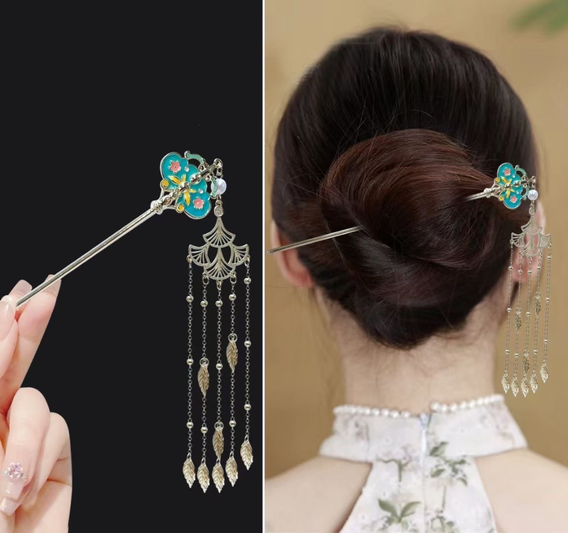 18cm Chinese Style Hairpin Ele - Vintage Fashion In Chinese recension och pris