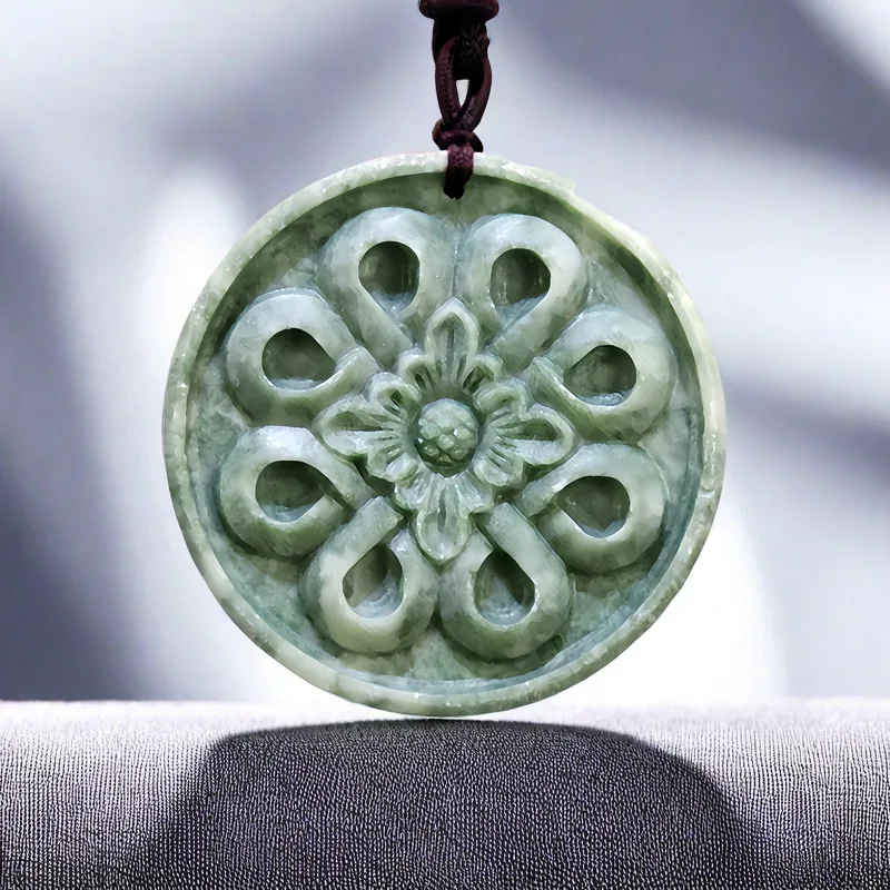 Natural Real Jade Flower Penda - Vintage Fashion recension och pris