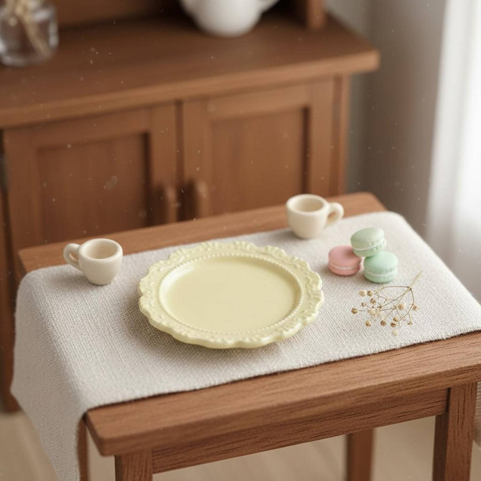 Miniature Dinner Plate Fine Cr - Vintage Fashion Plates Toy recension och pris