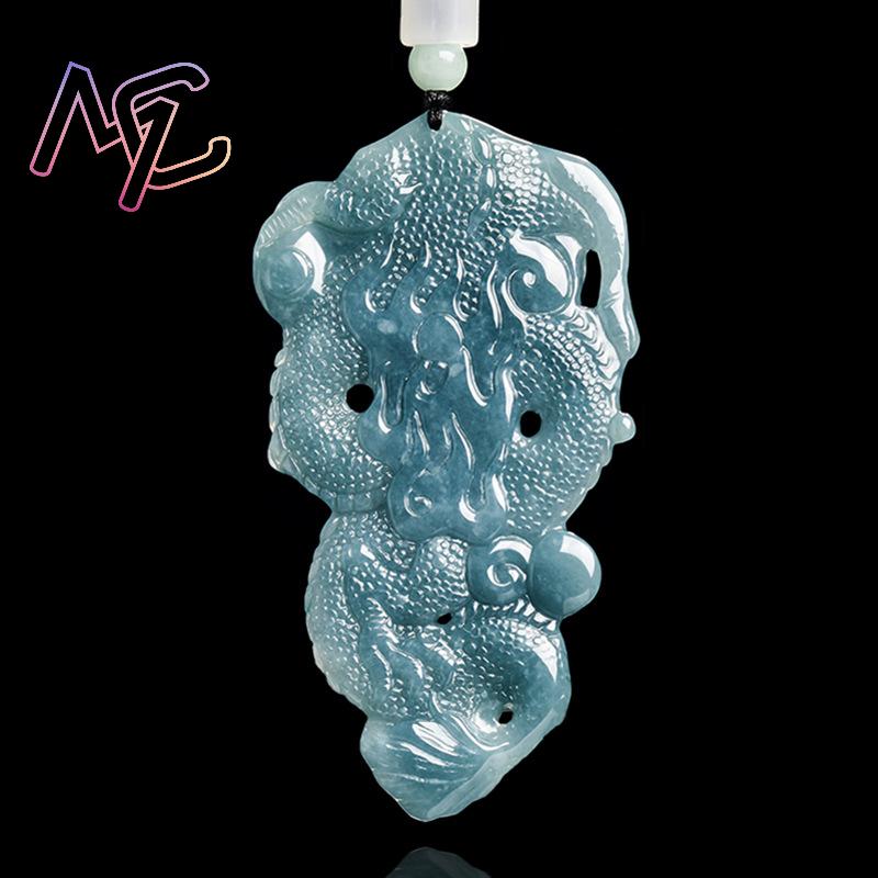 Myanmar Jadeite Dragon Pendant - Vintage Fashion Designers recension och pris