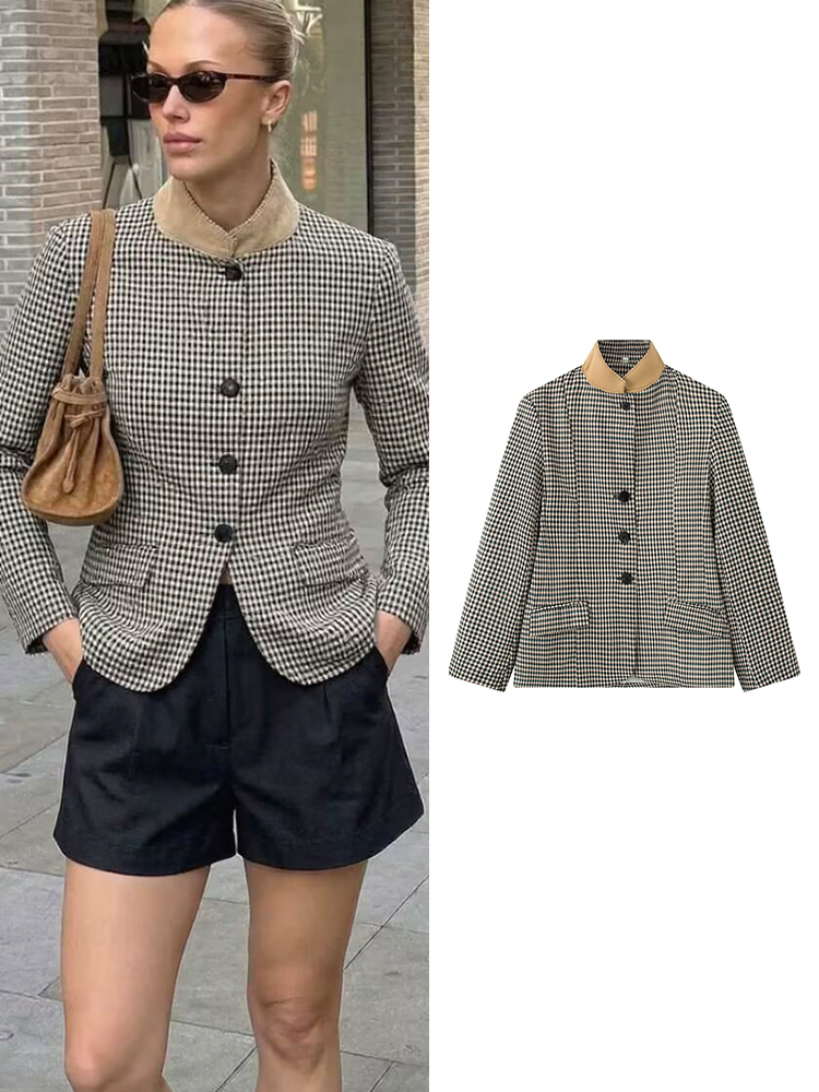 TFMLN Women's Vintage Plaid Bl - Vintage Trench Coat recension och pris