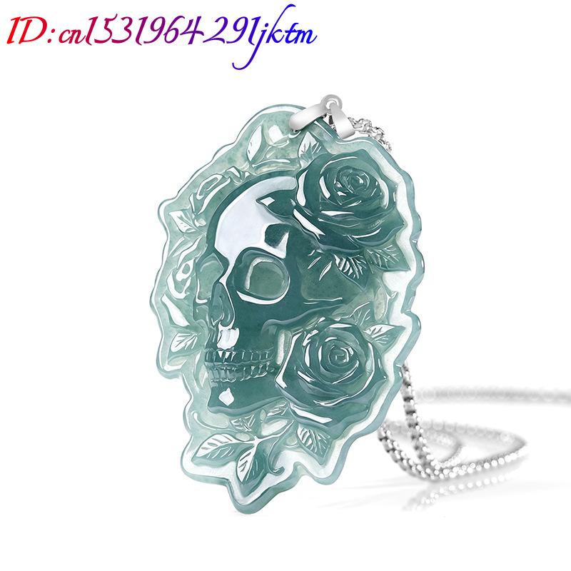 Natural Burmese Jadeite Skull  - Vintage Fashion Designers recension och pris