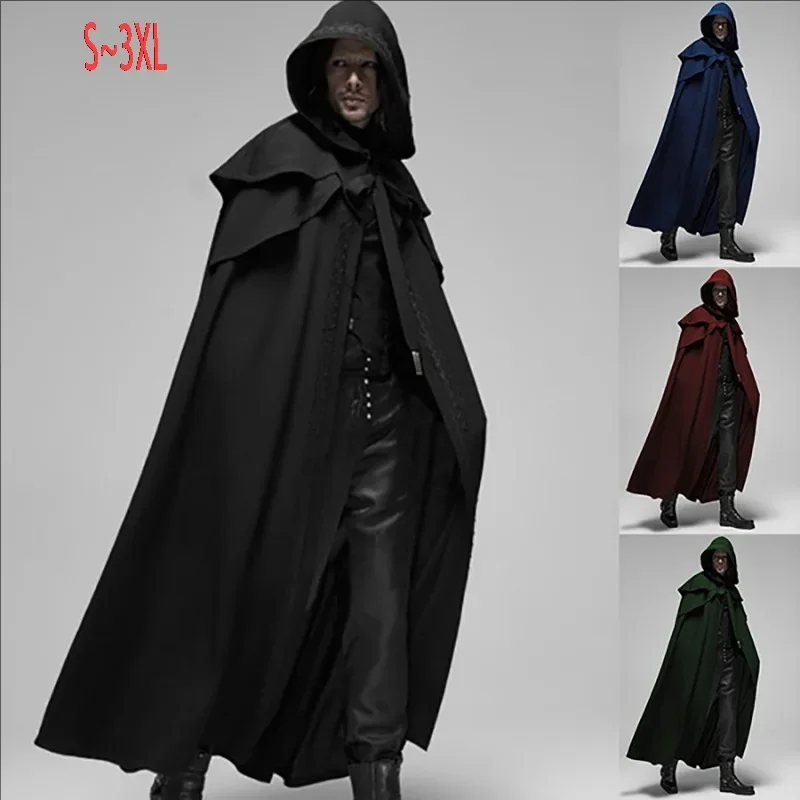 Men Monk Cosplay Outfit Mediev - Vintage Trench Coat recension och pris