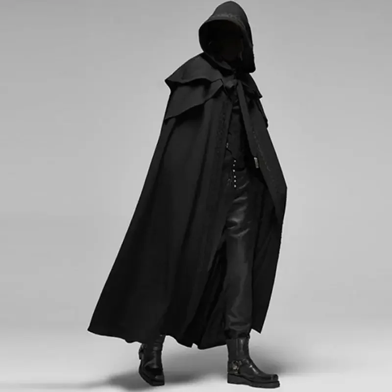 Men Monk Cosplay Outfit Mediev - Vintage Trench Coat recension och pris