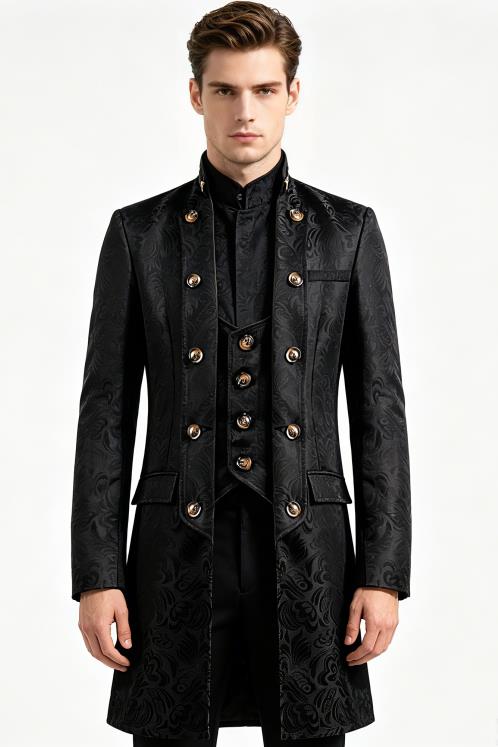 Men Victoria Edwardian Steampu - Vintage Trench Coat recension och pris