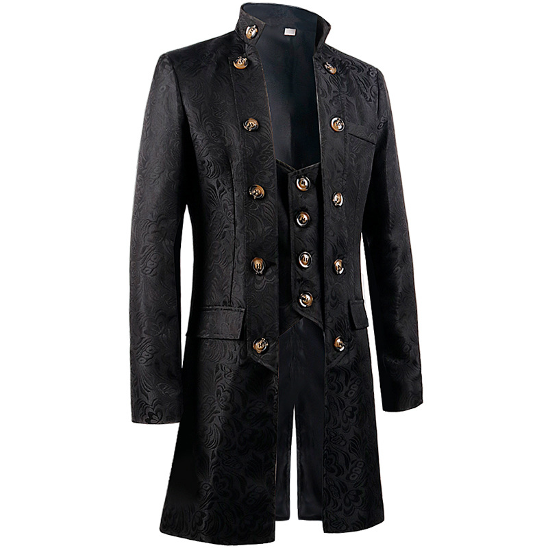 Men Victoria Edwardian Steampu - Vintage Trench Coat recension och pris